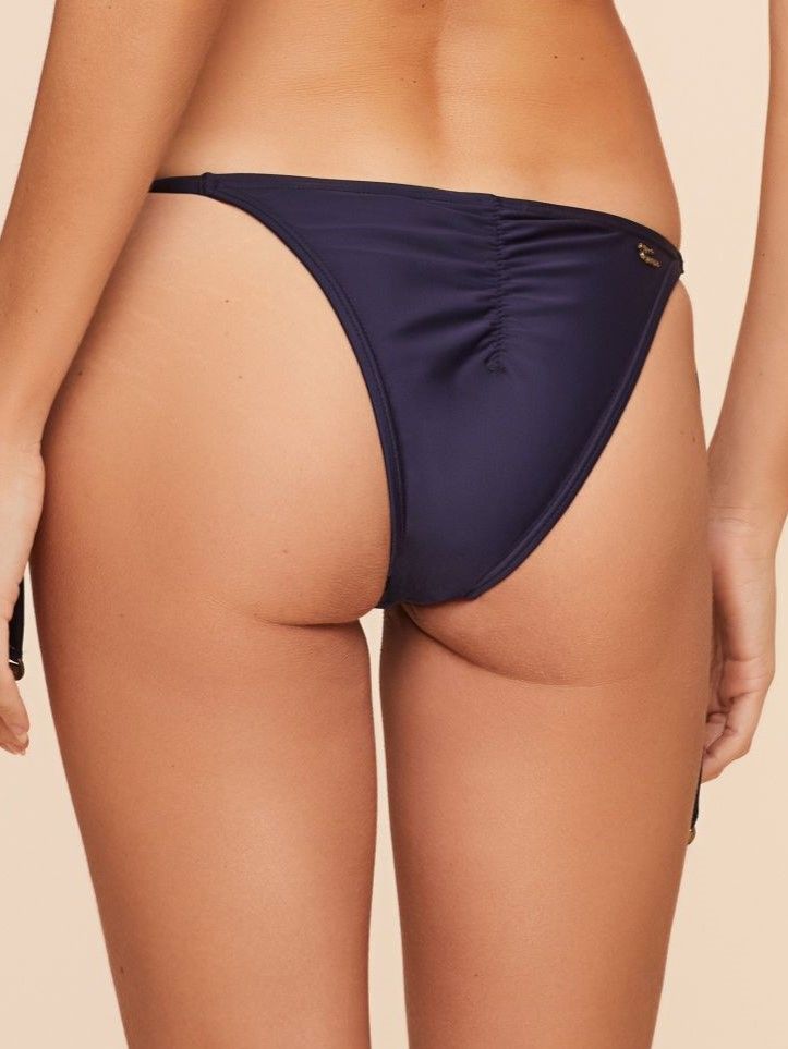 Tanga de Biquíni Liso Água Doce Azul-3
