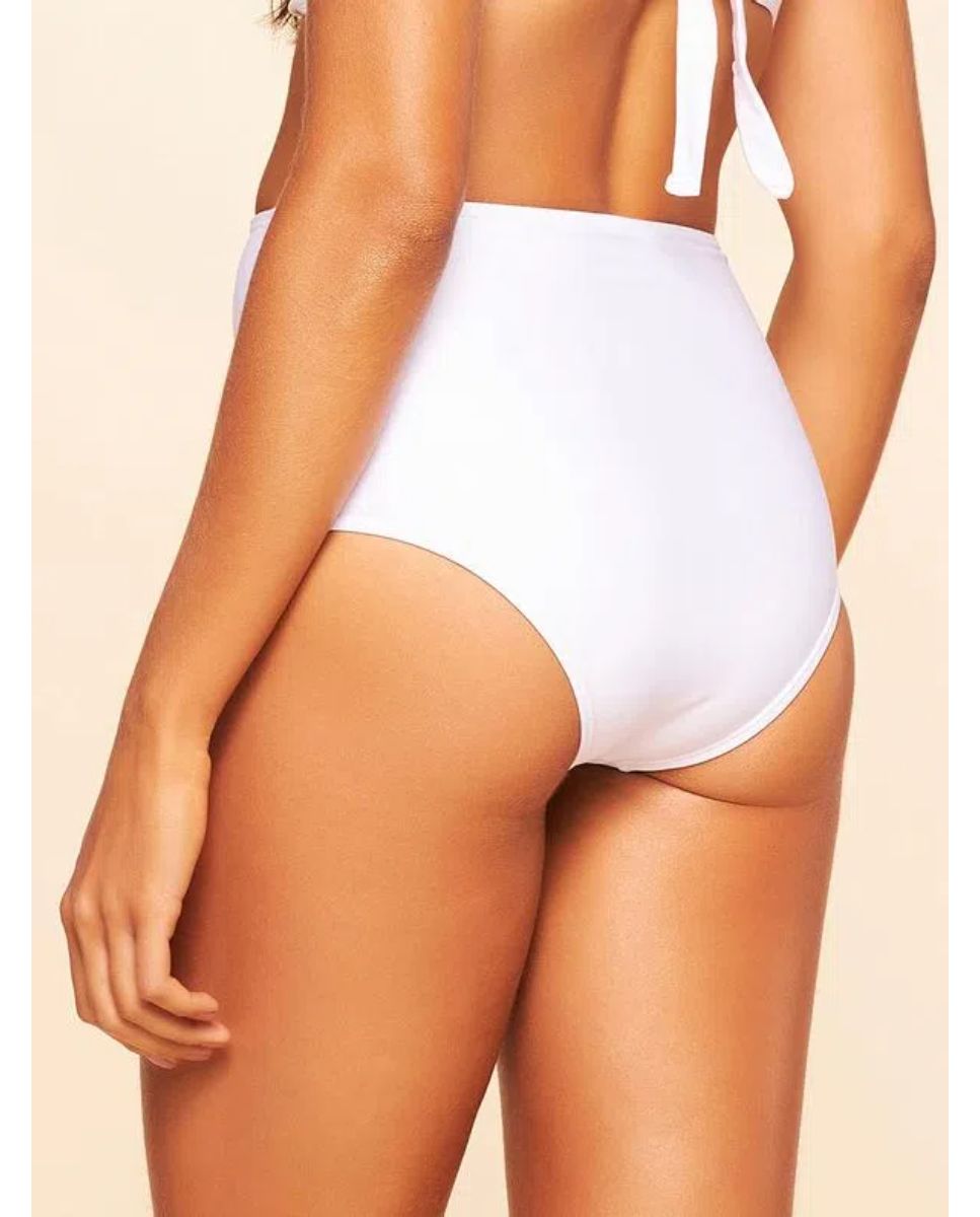 Tanga de Biquíni Lisos Coordenados Cia Maritima Branco Branco-2