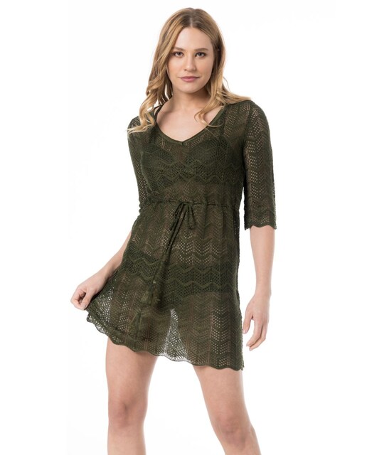 Imagem 0 de Vestido de Praia Curto com Cintura Ajustável