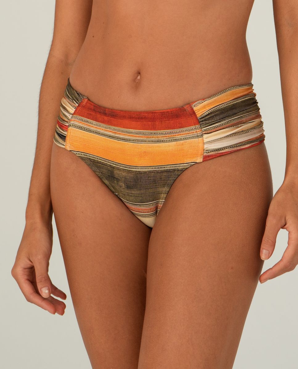 Cueca de Biquíni Culotte Estampada Multicolor-1