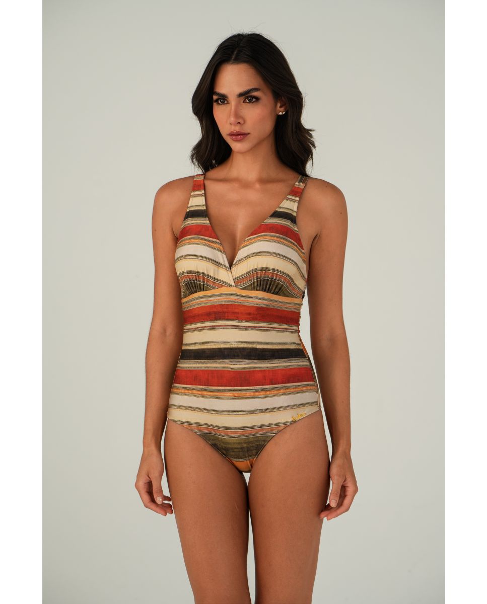 Imagem 0 de Fato de Banho Gola Halter Estampado com Forro