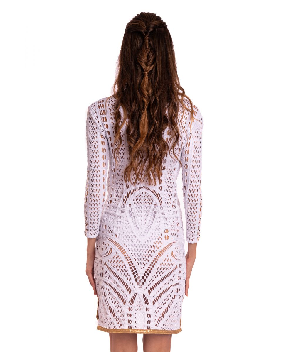 Vestido de Praia Mini Branco-2