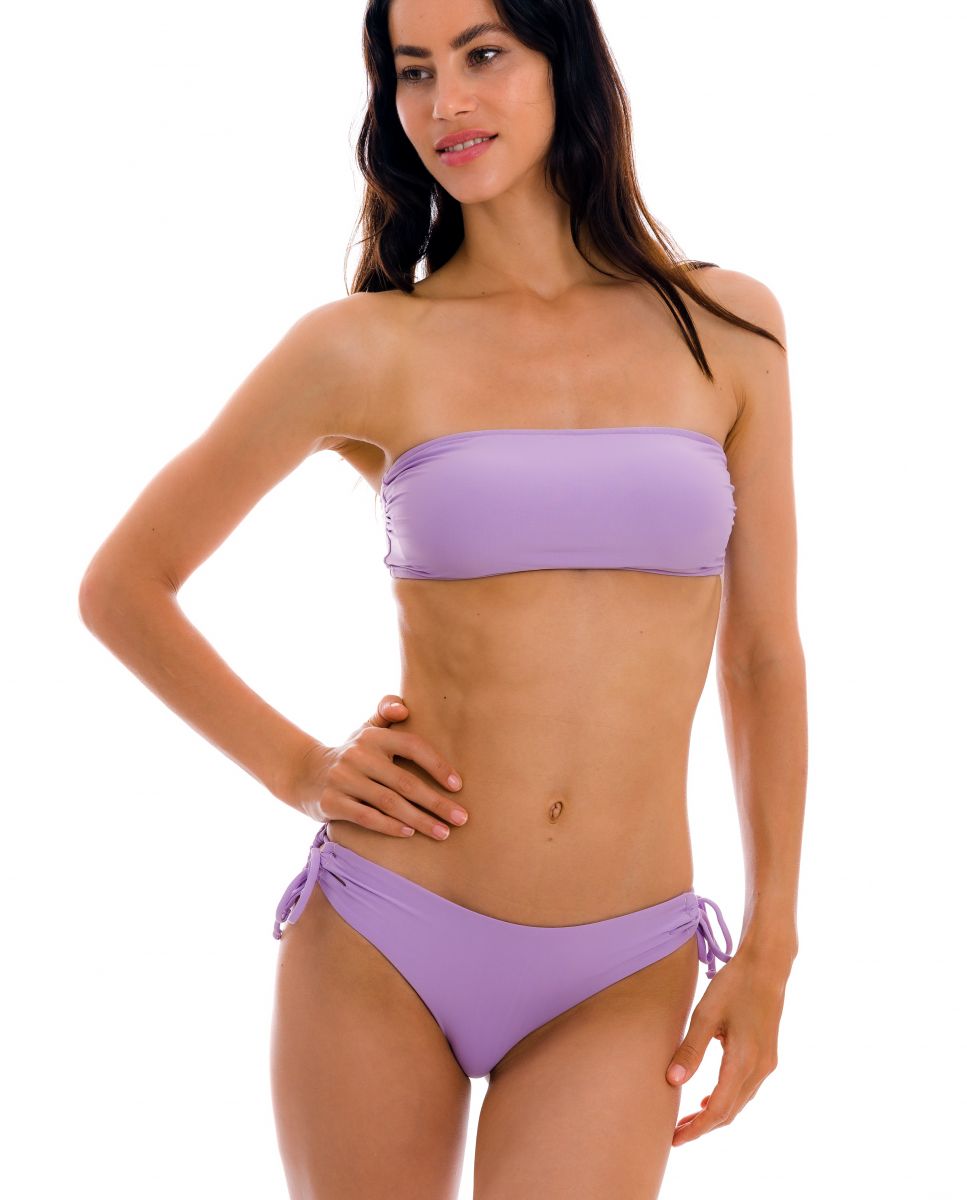 Cueca de Biquíni com Laço Lisa Roxo-pastel-2