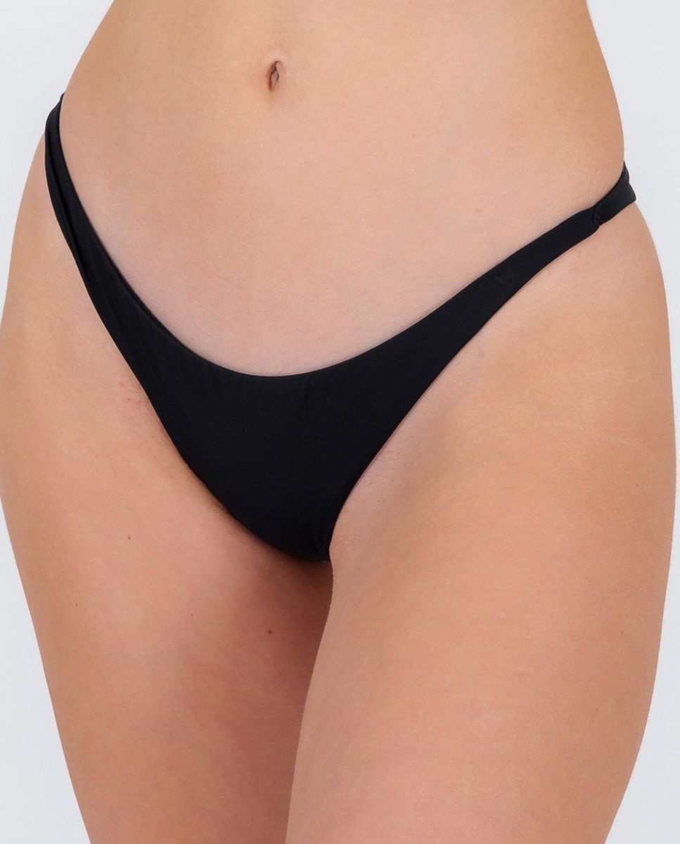 Cueca de Biquíni Brasileira Lisa Preto-1