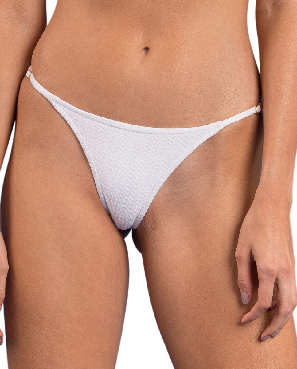 Cueca de Biquíni Brasileira Lisa Branco-1