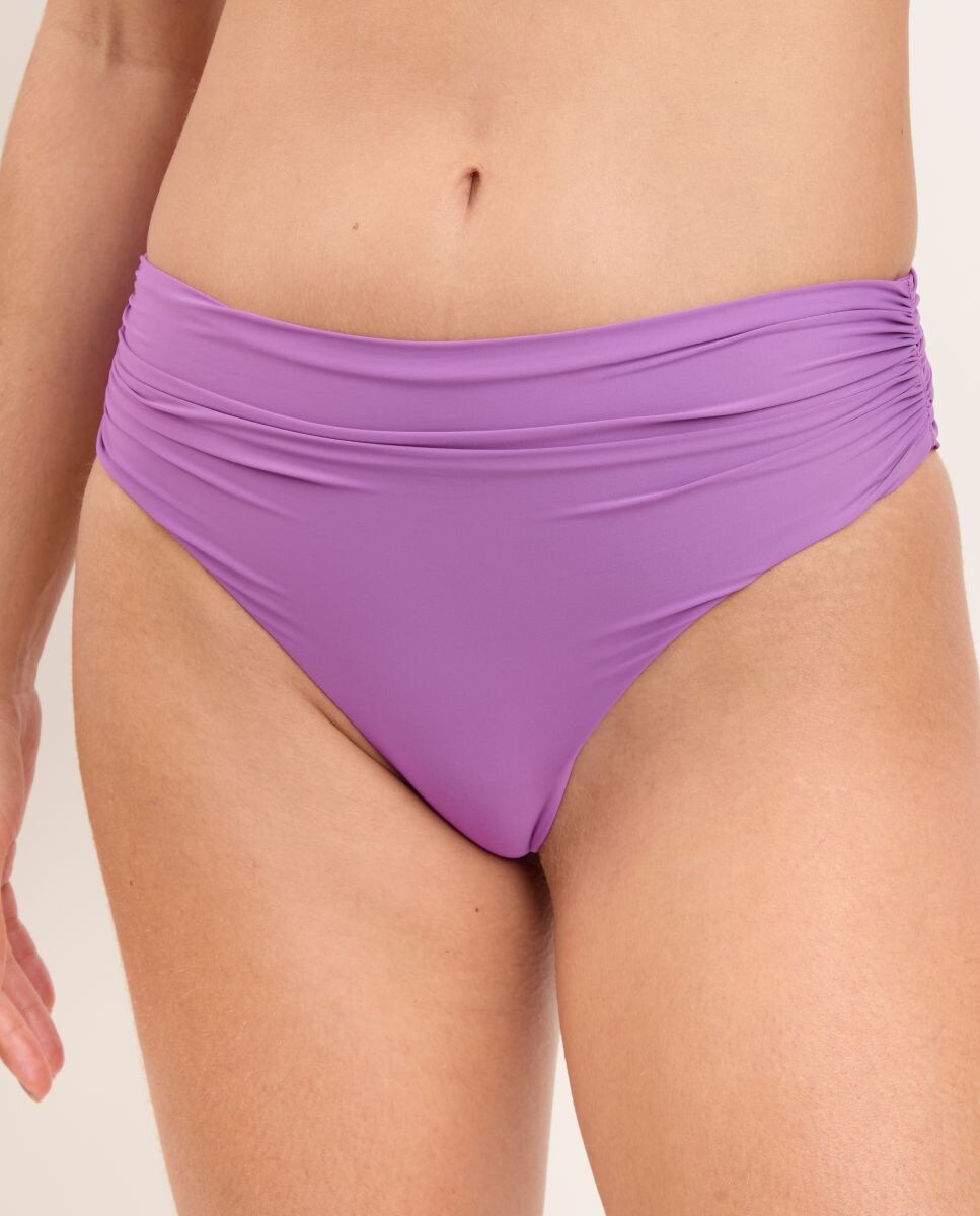 Cueca de Biquíni Culotte Lisa Roxo-1