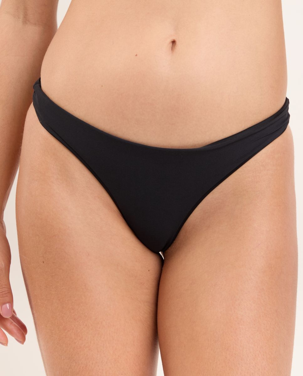 Cueca de Biquíni Brasileira Lisa Cinzento-claro-1