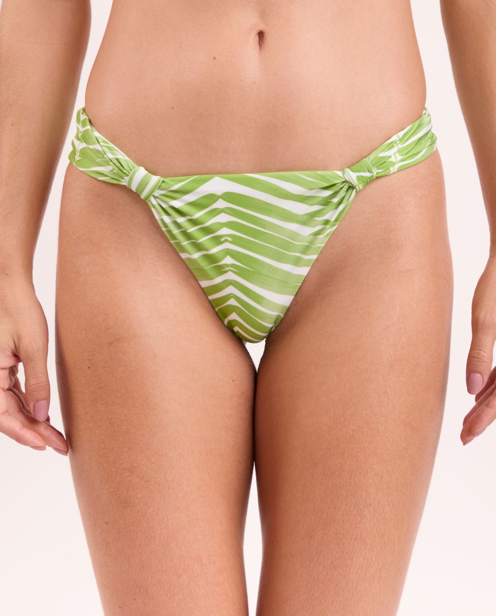 Cueca de Biquíni Brasileira Estampada Verde-1