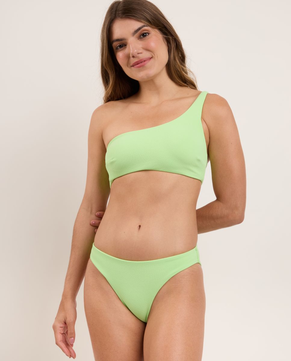 Cueca de Biquíni Brasileira Lisa Verde-menta-2