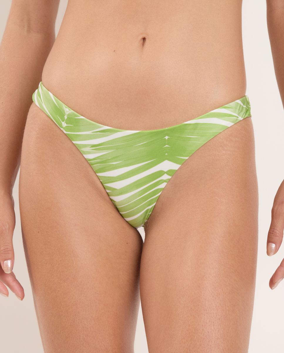 Cueca de Biquíni Brasileira Estampada Verde-1