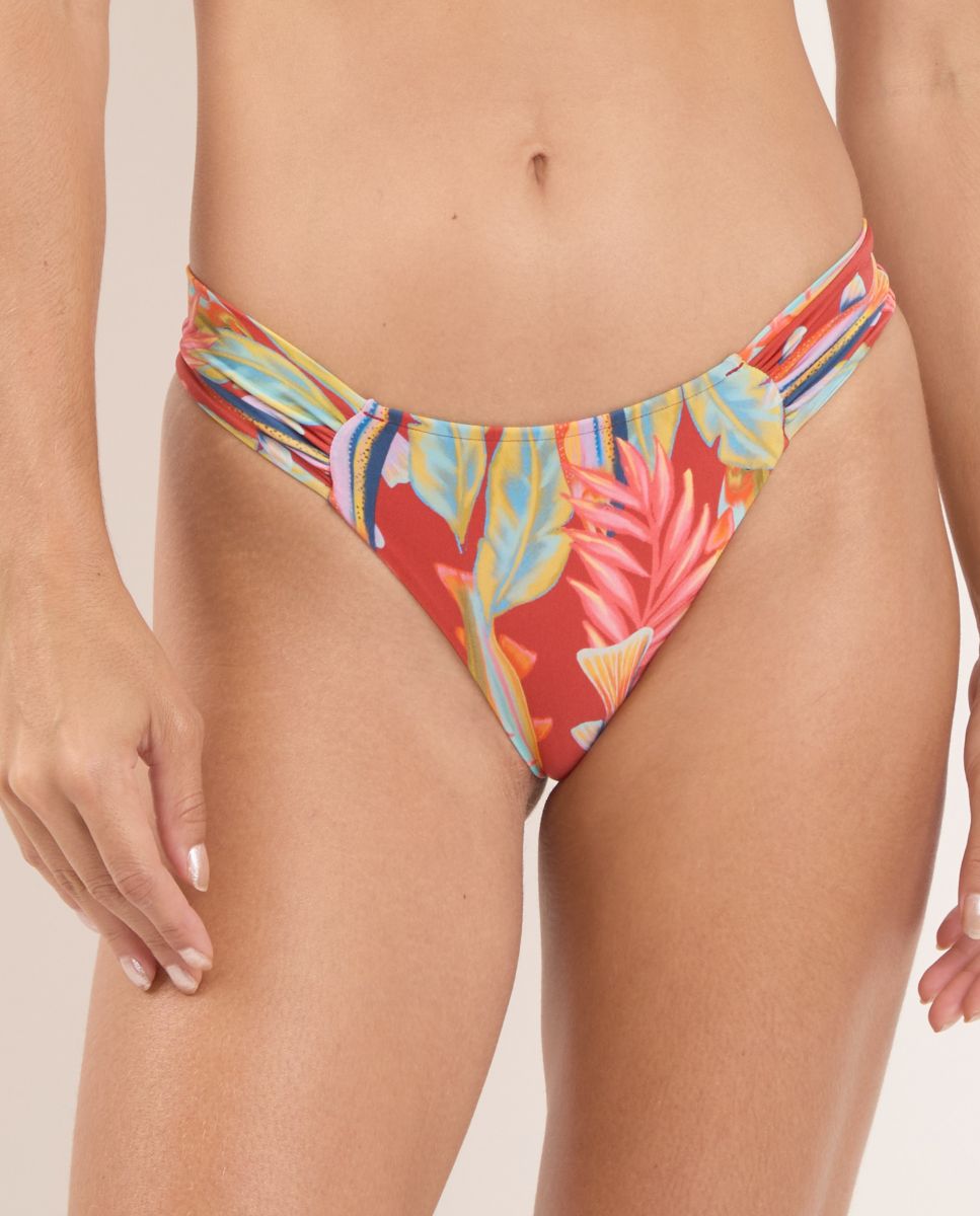 Cueca de Biquíni Brasileira Estampada Multicolor-1