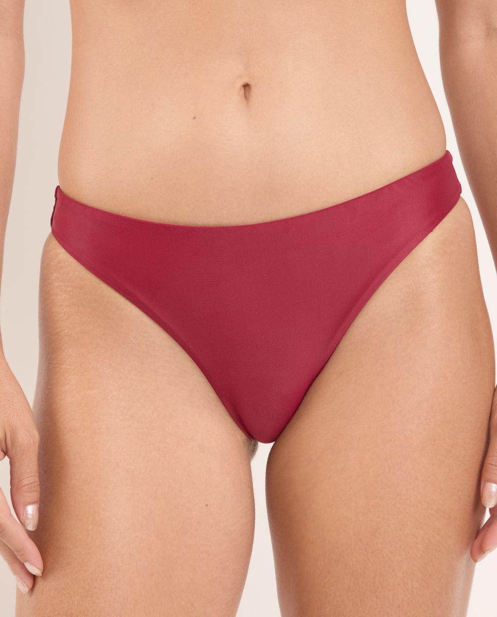 Cueca de Biquíni Brasileira Lisa Bordeaux-1