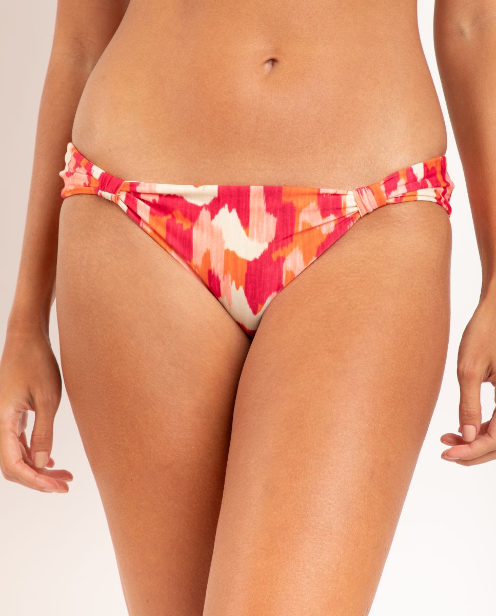 Cueca de Biquíni Brasileira Estampada Laranja-1