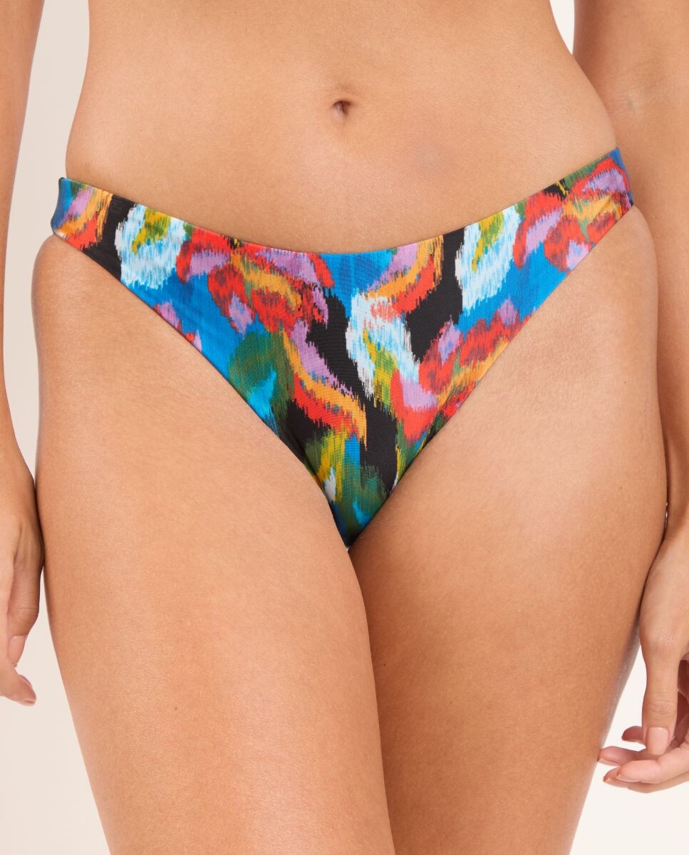 Cueca de Biquíni Brasileira Estampada Multicolor-1