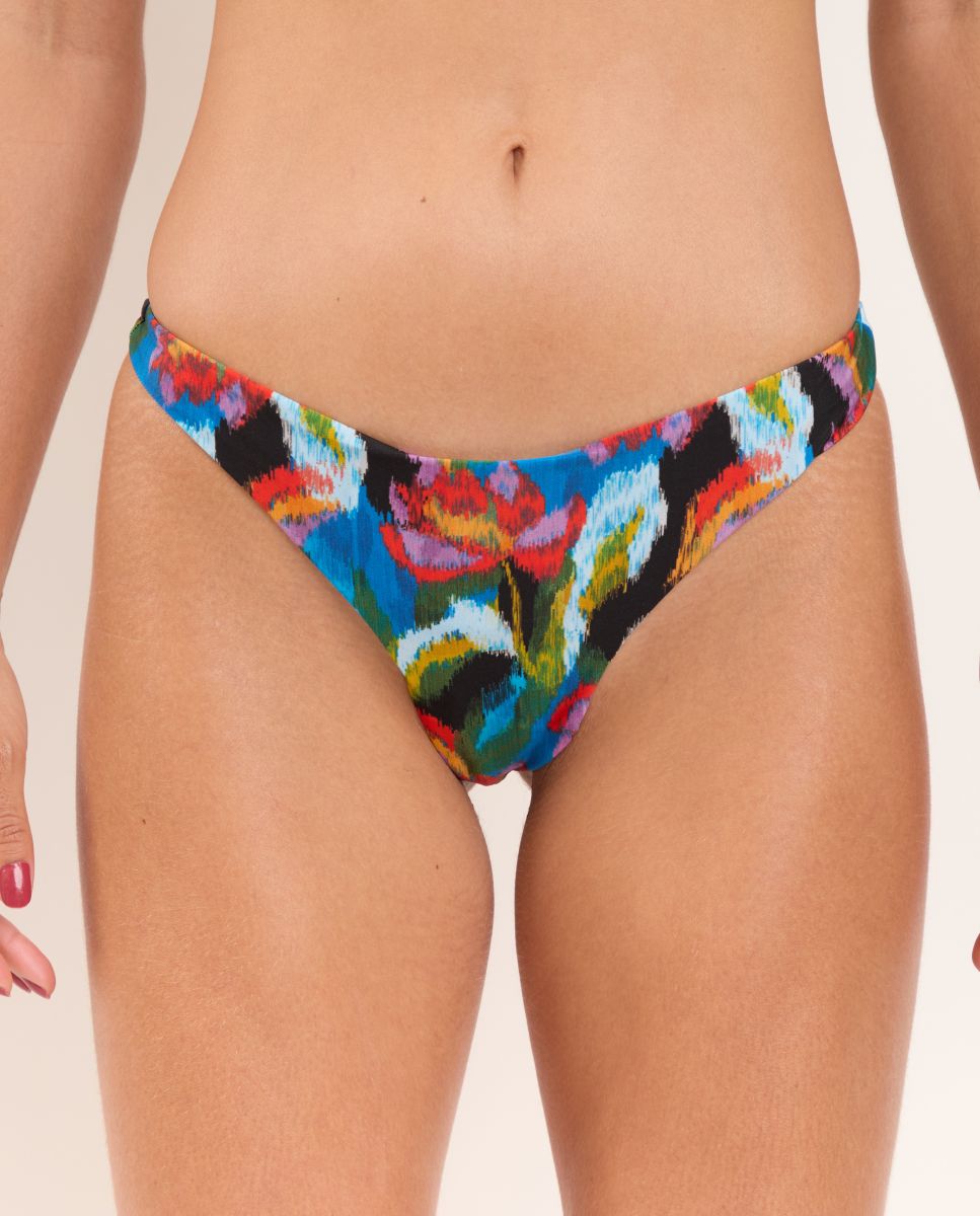 Cueca de Biquíni Brasileira Estampada Multicolor-1
