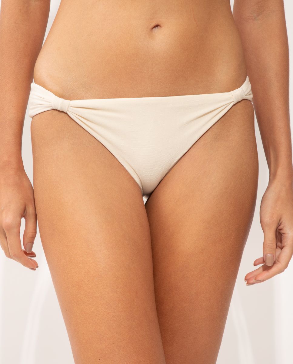 Cueca de Biquíni Brasileira Lisa Bege-1