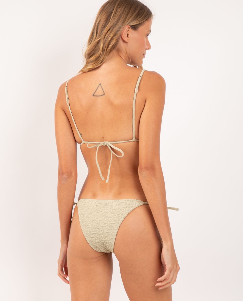 Cueca de Biquíni com Laço Lisa Verde claro / Pistacho-3