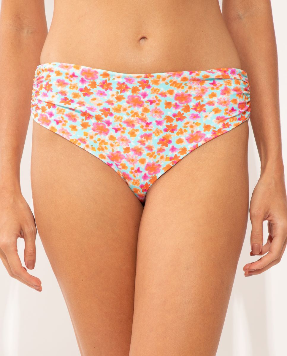 Cueca de Biquíni Culotte Estampada Multicolor-1