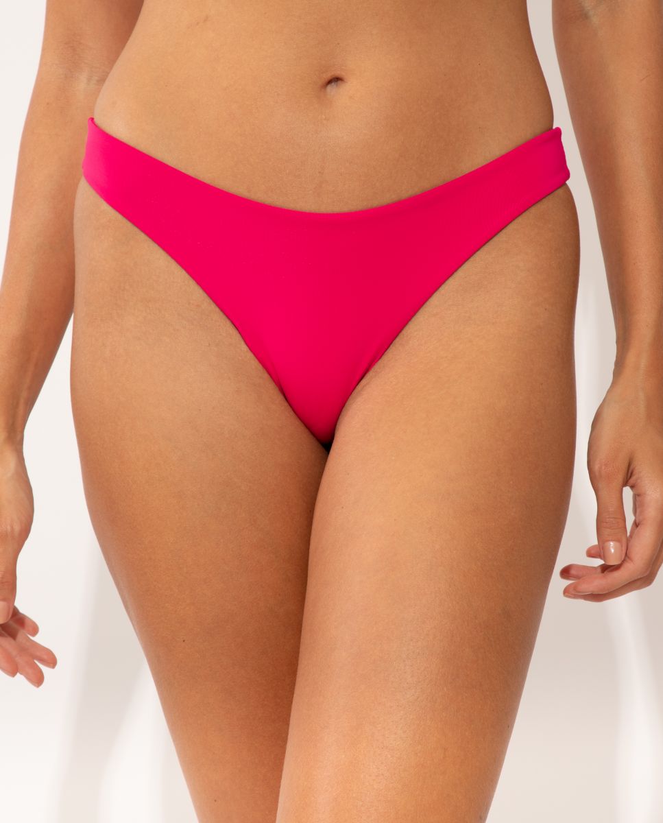 Cueca de Biquíni Brasileira Lisa Rosa-1