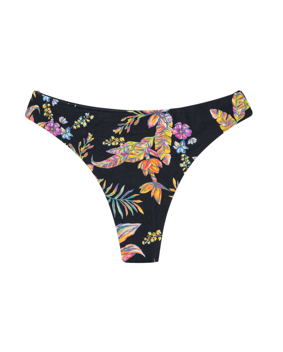 Cueca de Biquíni Tanga Estampada Multicolor-5