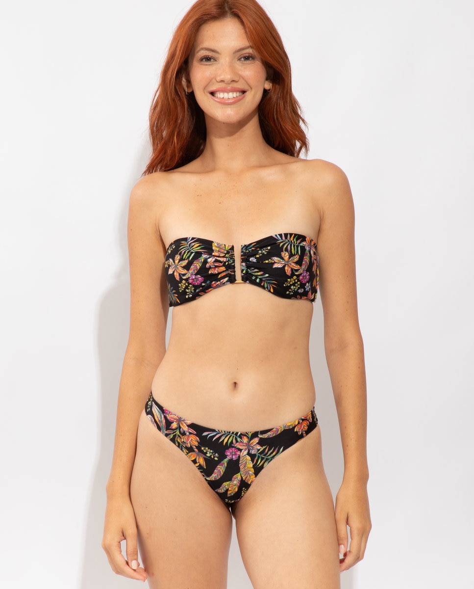 Cueca de Biquíni Brasileira Estampada Rosa-pastilha-2