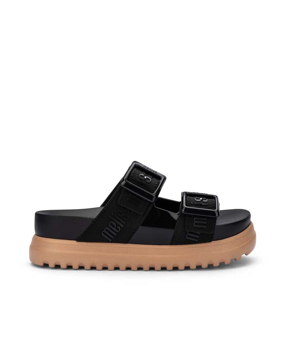 Sandálias Cozy M Lover Platform Fem Preto Preto-1