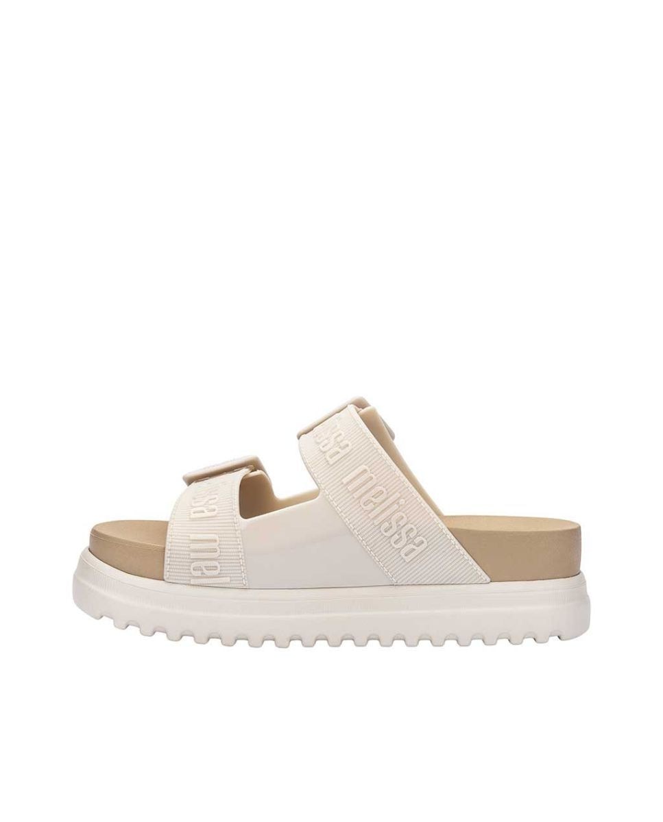 Sandálias Cozy M Lover Platform Fem Bege Bege-3