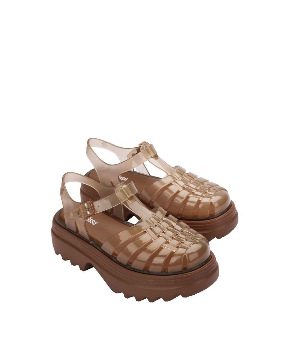 Sandálias Melissa Possession Platform Castanho Castanho-2
