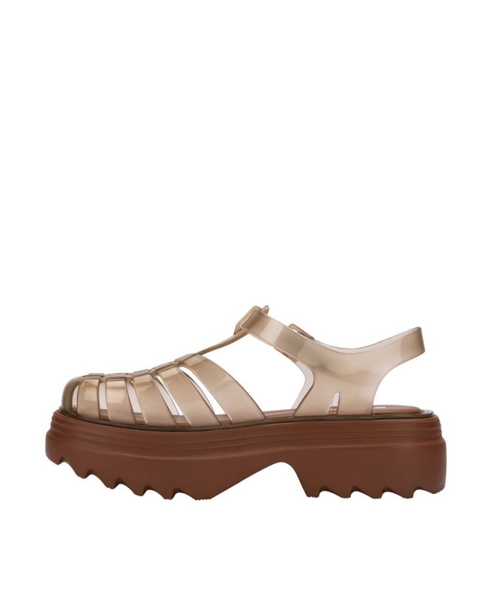 Sandálias Melissa Possession Platform Castanho Castanho-3