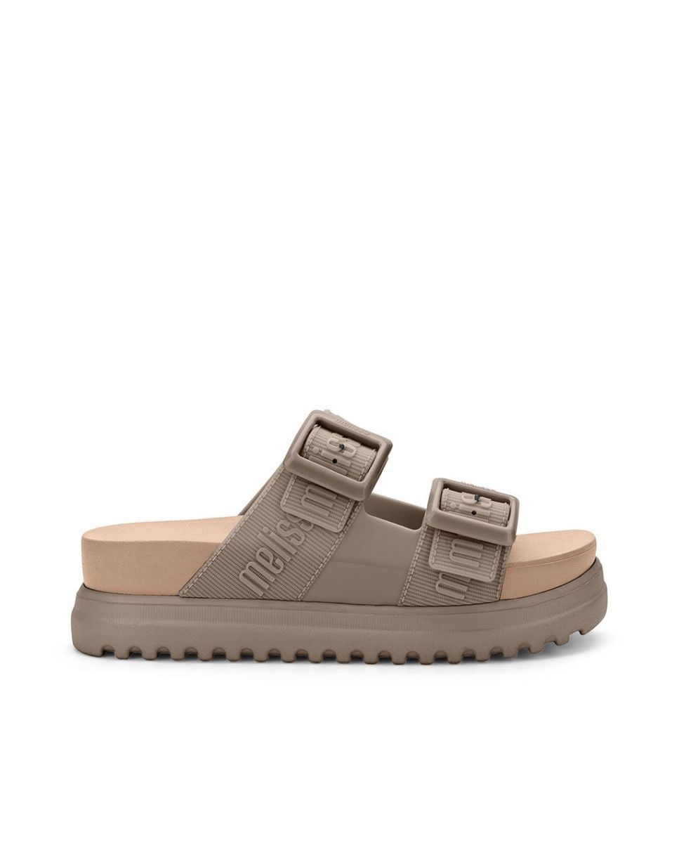 Sandálias Cozy M Lover Platform Fem Bege Bege-1