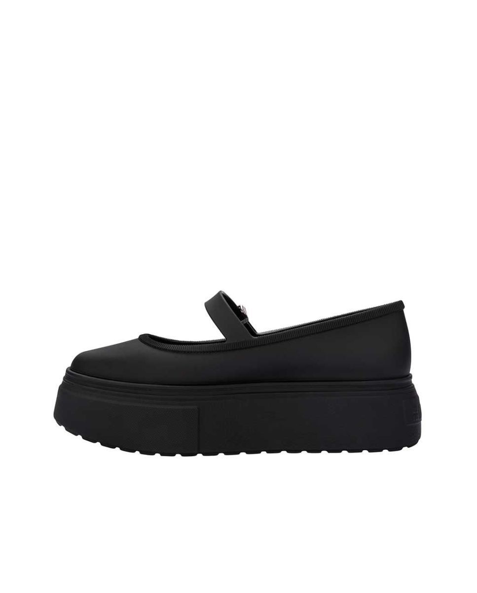 Sapatos rasos Melissa Soft Ballerina Platform Preto Preto-3