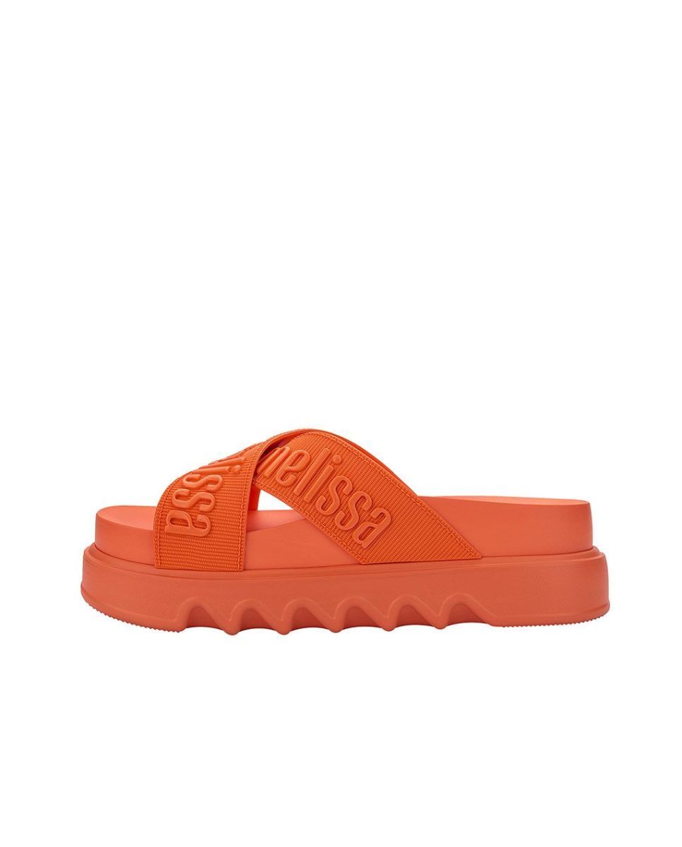 Sandálias Melissa Cross M Lover Platform Laranja Laranja-3