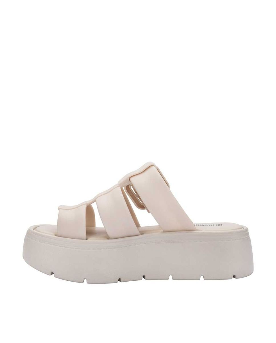 Sandálias Melissa Pump Platform Bege Bege-3