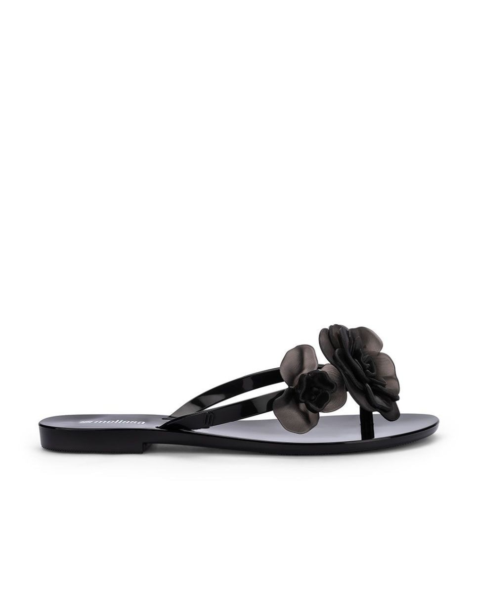 Imagem 0 de Chinelos Melissa Harmonic Petals Preto