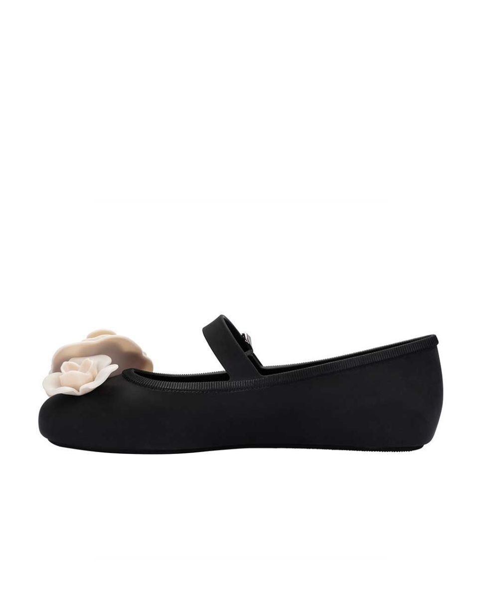 Sabrinas Melissa Soft Ballerina Petals Preto Preto-3