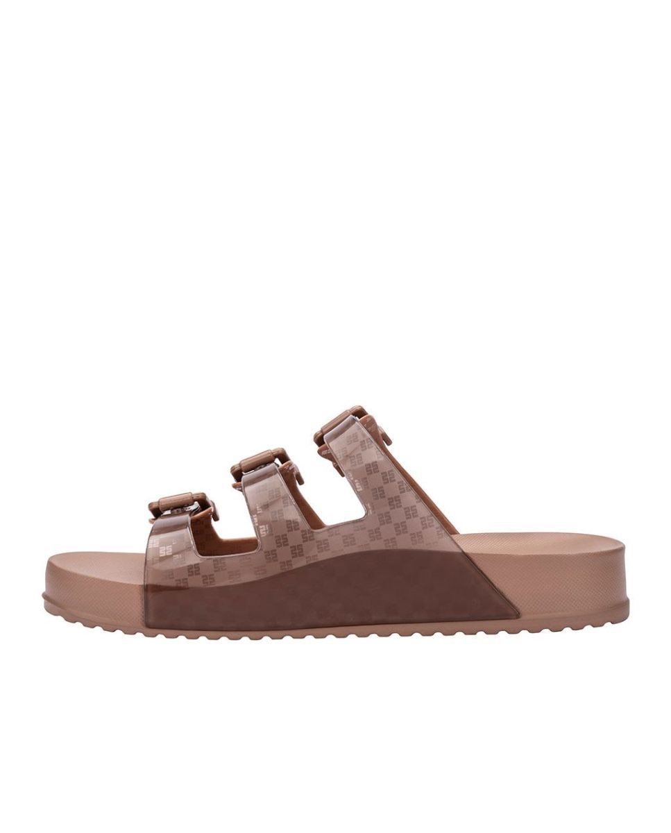 Chinelos Melissa Cozy Stripes Castanho Castanho-3