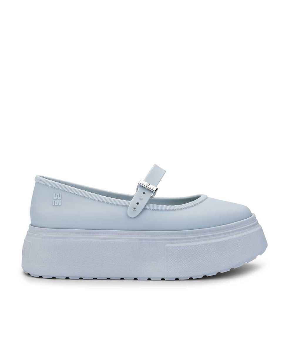 Imagem 0 de Sapatos rasos Melissa Soft Ballerina Platform Azul