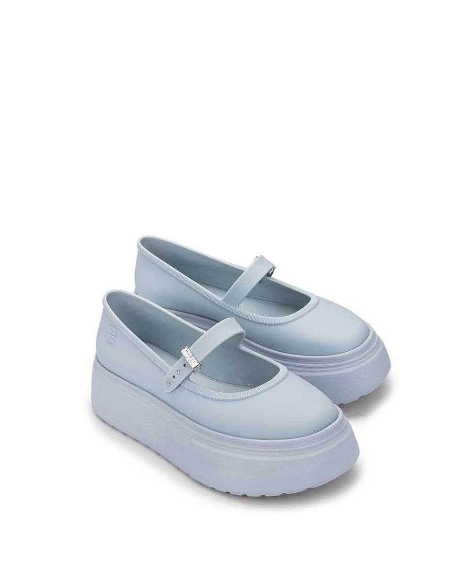 Sapatos rasos Melissa Soft Ballerina Platform Azul Azul-2