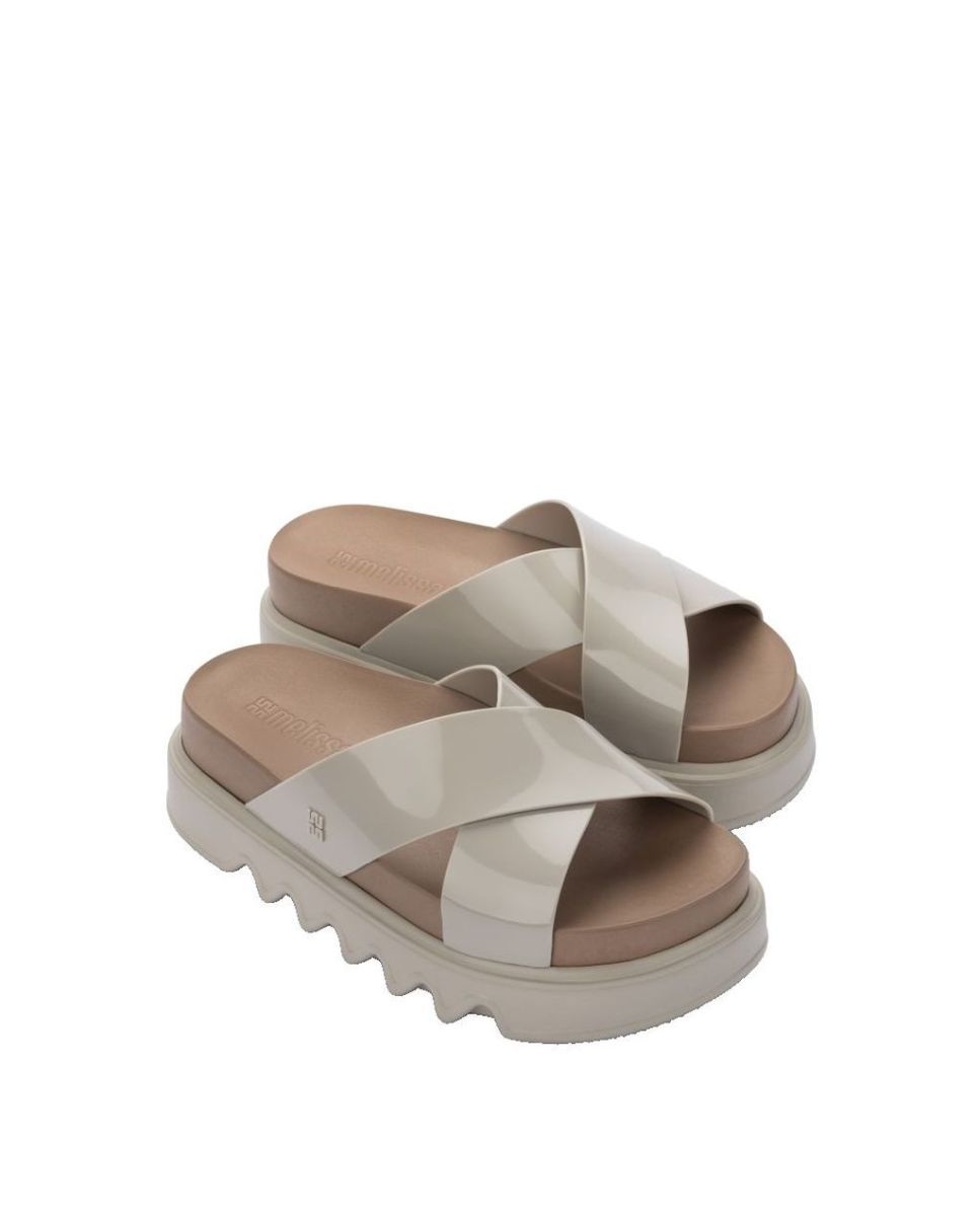 Sandálias Melissa Cozy Cross Platform Bege Bege-2
