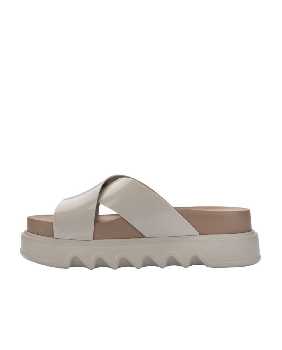 Sandálias Melissa Cozy Cross Platform Bege Bege-3