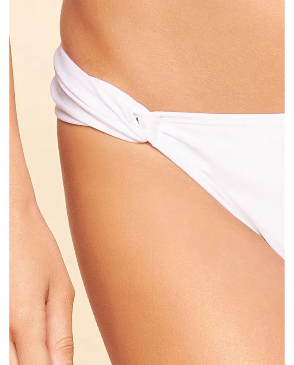 Tanga de Biquíni Lisos Coordenados Cia Maritima Branco Branco-3