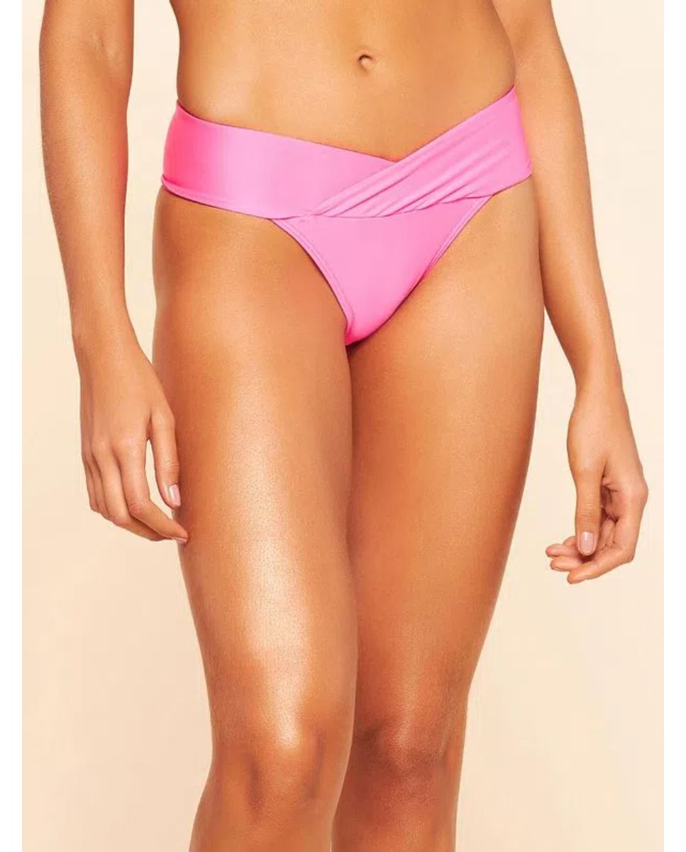 Tanga de Biquíni Lisos Coordenados Cia Maritima Rosa Rosa-1