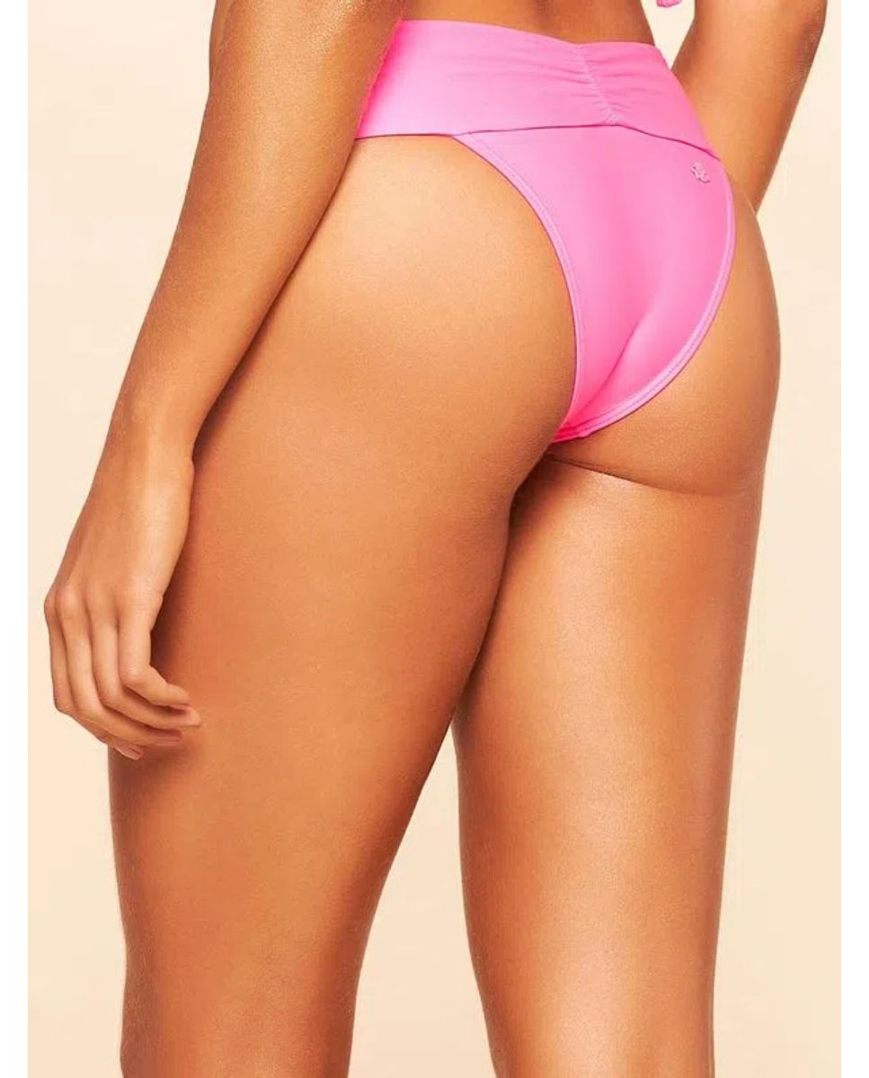 Tanga de Biquíni Lisos Coordenados Cia Maritima Rosa Rosa-2