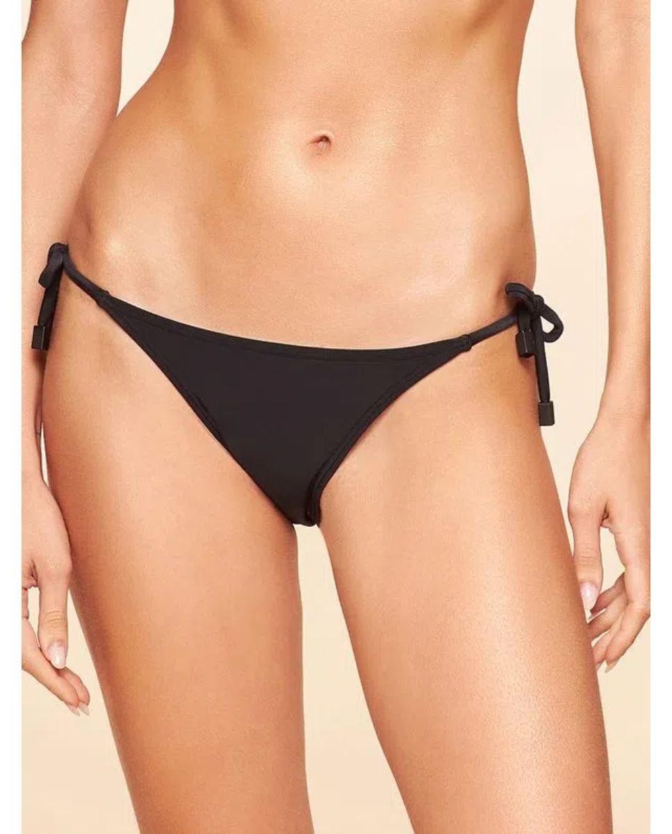 Tanga de Biquíni Lisos Coordenados Cia Maritima Preto Preto-1