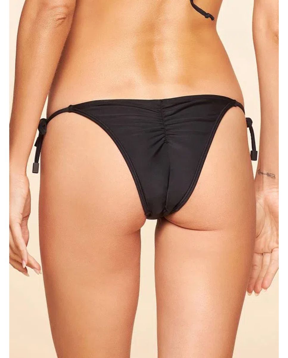 Tanga de Biquíni Lisos Coordenados Cia Maritima Preto Preto-2