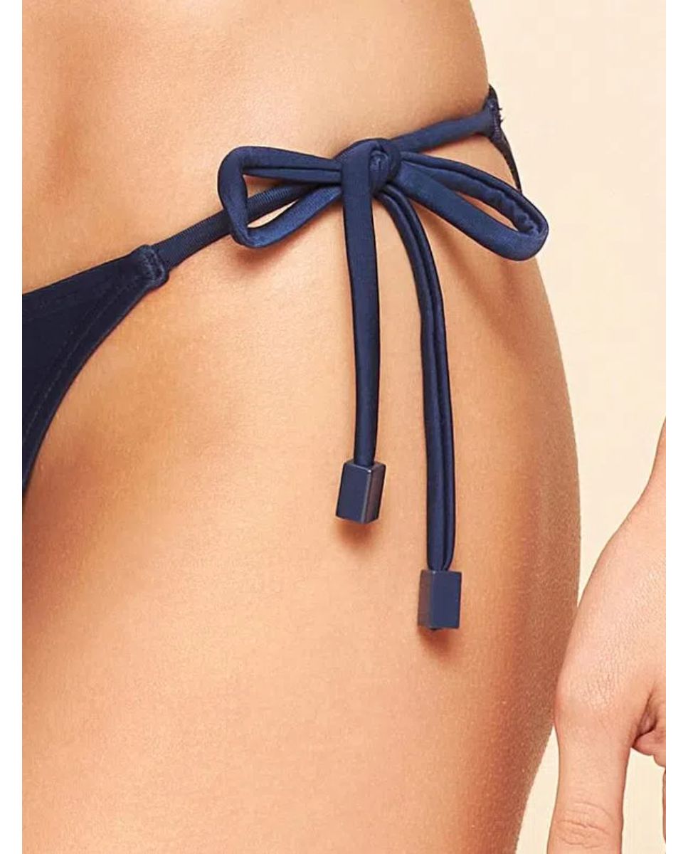 Tanga de Biquíni Lisos Coordenados Cia Maritima Azul Azul-3