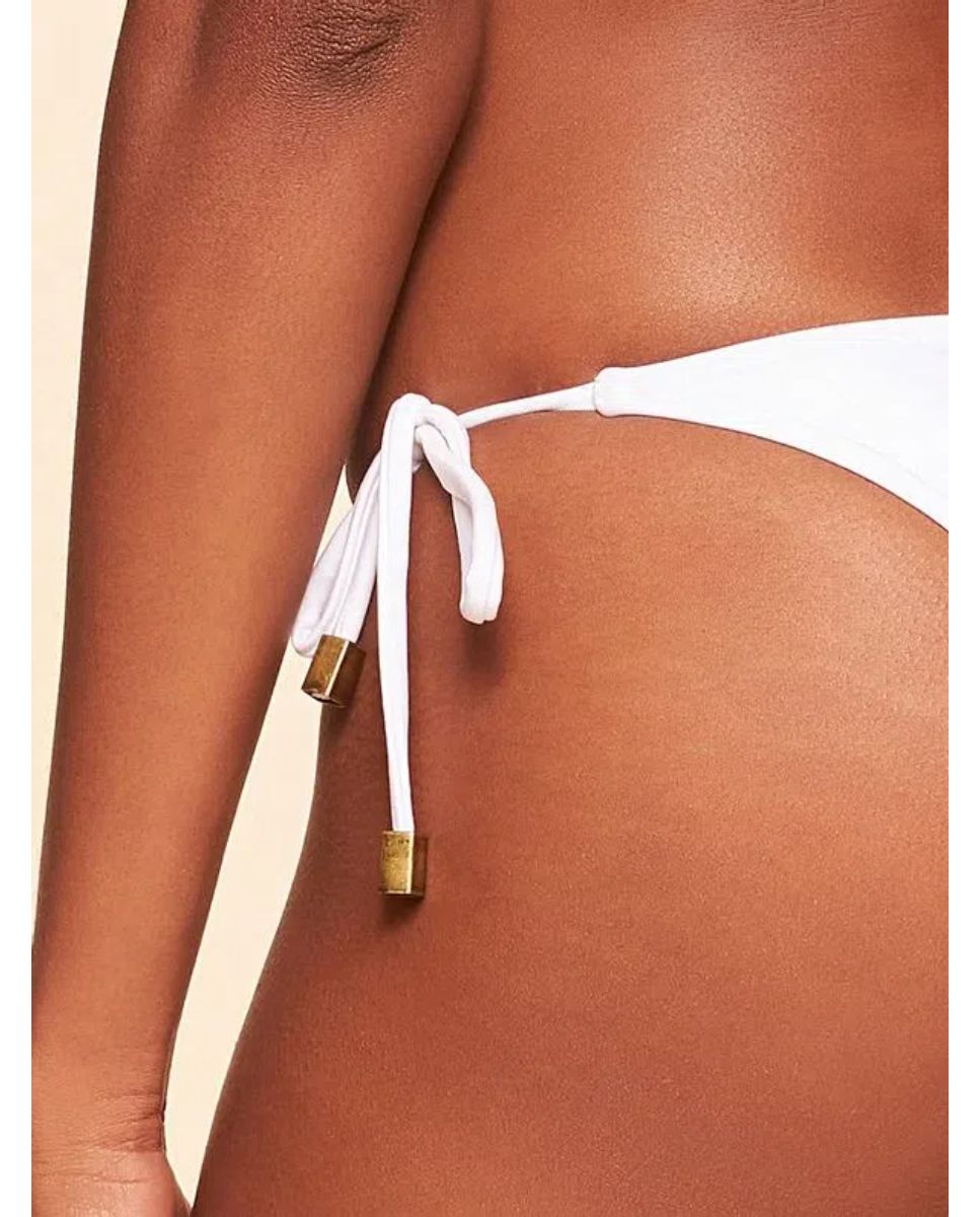 Tanga de Biquíni Lisos Coordenados Cia Maritima Branco Branco-3