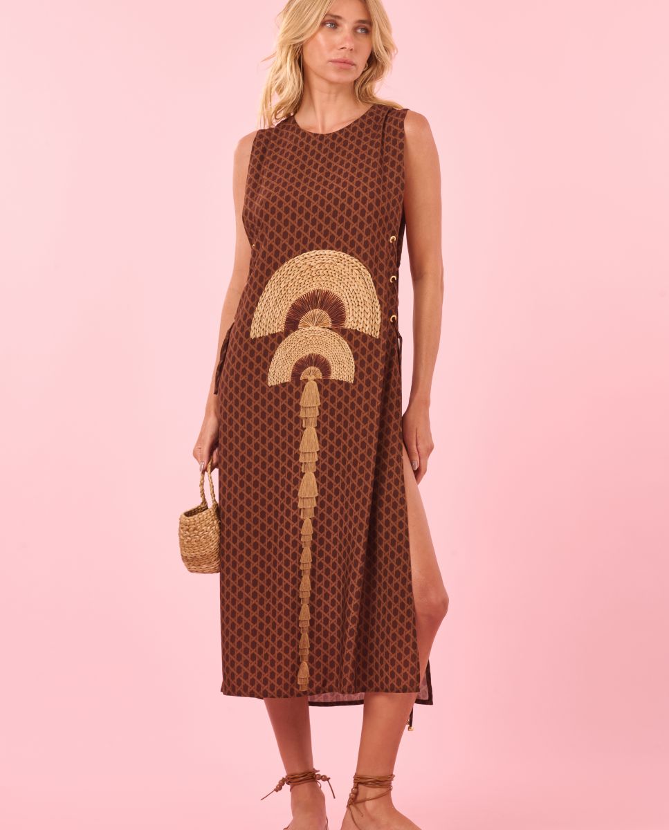 Imagem 0 de Vestido de Praia Midi