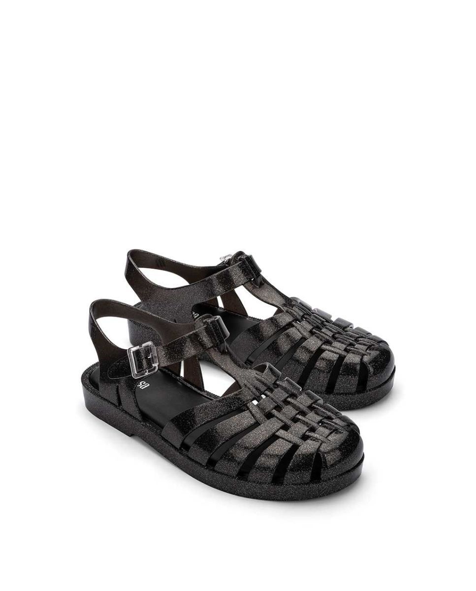 Sandálias Melissa Possession Shiny Preto Preto-2