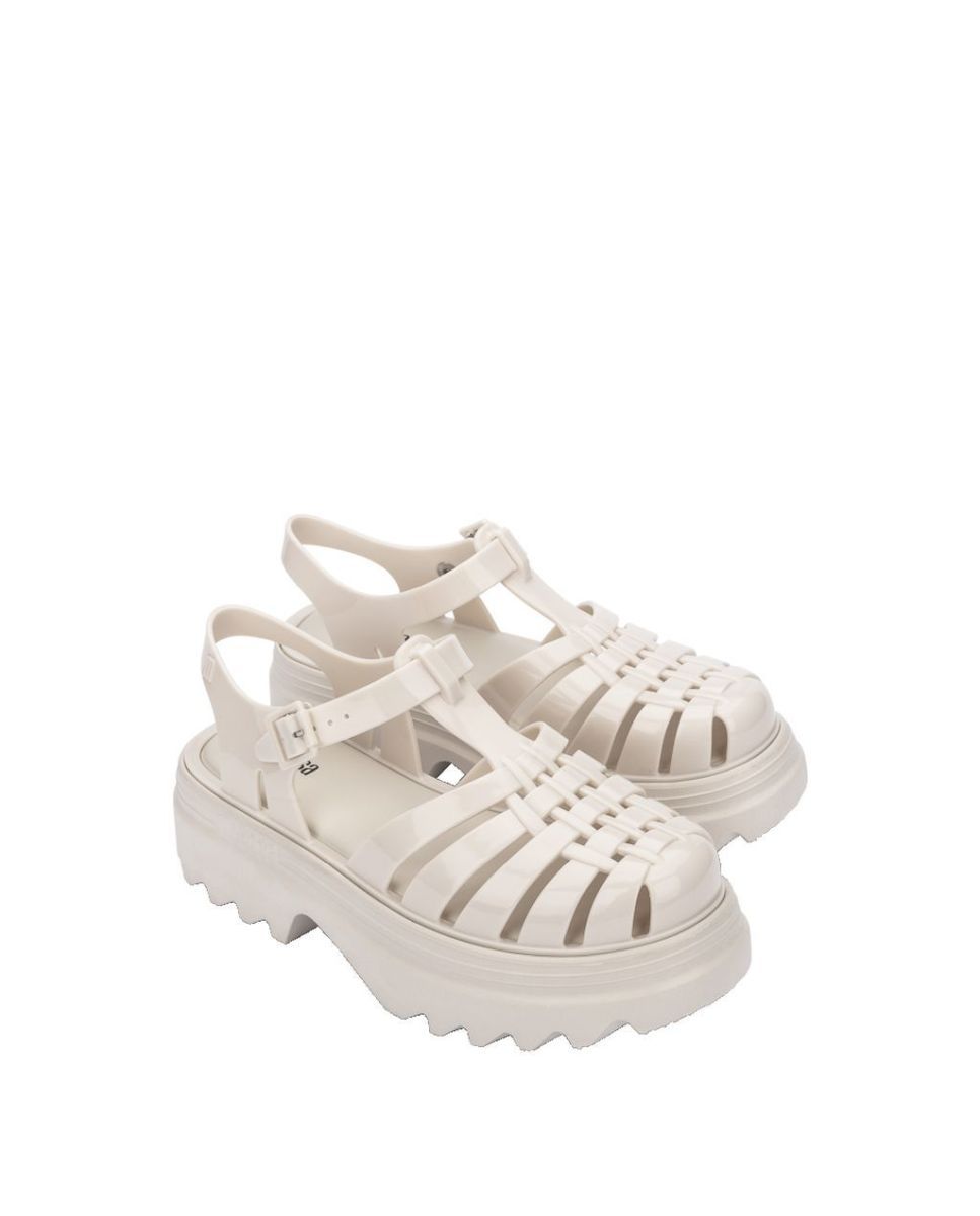 Sandálias Melissa Possession Platform Bege Bege-2